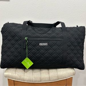 Vera Bradley Large Travel Duffle Bag in Classic Black